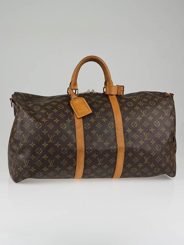 Louis Vuitton Monogram Canvas Keepall Bandouliere 55 Bag w/o Strap -  Yoogi's Closet