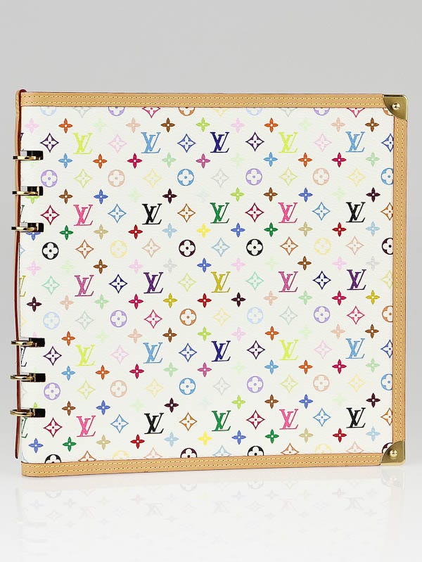 Louis Vuitton White Monogram Multicolore Vendredi Agenda Journal