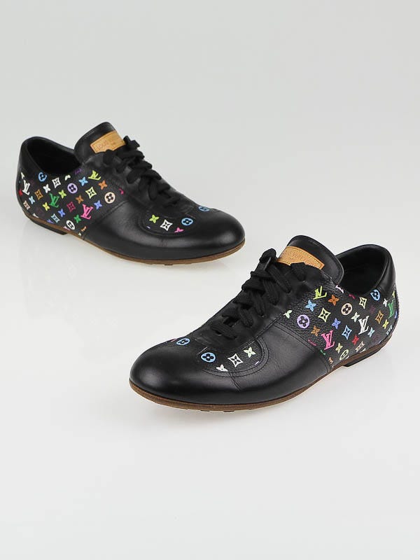 Louis Vuitton Black Monogram Multicolore Sneakers Size 7.5/38