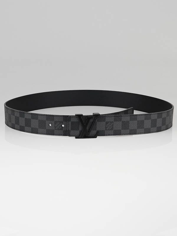 Louis Vuitton 40mm Damier Graphite Canvas LV Initals Belt Size 44/110 -  Yoogi's Closet