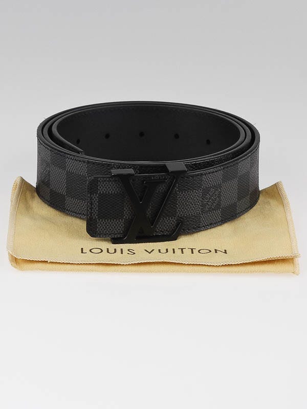 Louis Vuitton 40mm Damier Graphite Canvas LV Initals Belt Size 44