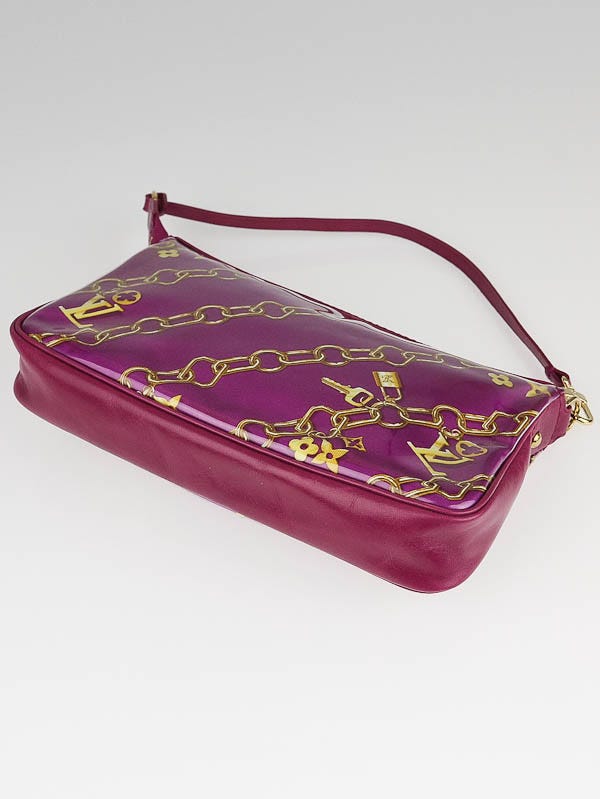 Louis Vuitton Limited Edition Fuchsia Monogram Charms Pochette Bag Louis  Vuitton