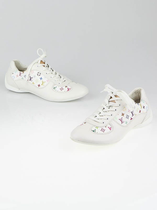 Louis Vuitton White Monogram Multicolore Energie Sneakers Size 7.5/38