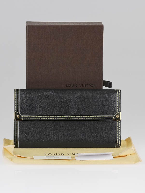 Louis Vuitton Black Suhali Leather Porte-Tresor International