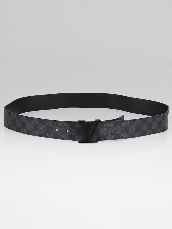 Louis Vuitton Damier Graphite LV Initiales Belt Size 110/44