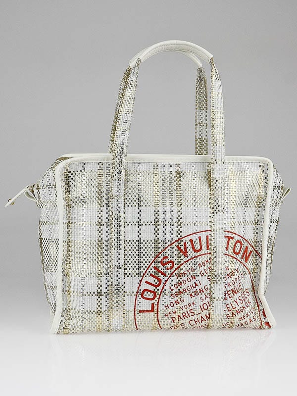 Louis Vuitton Limited Edition White Braided Street Shopper PM Bag - Yoogi's  Closet