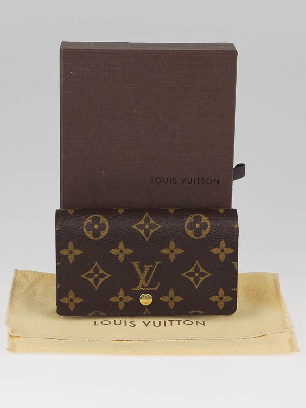 Louis Vuitton Brown Monogram Porte-Monnaie Tresor Wallet – The Closet