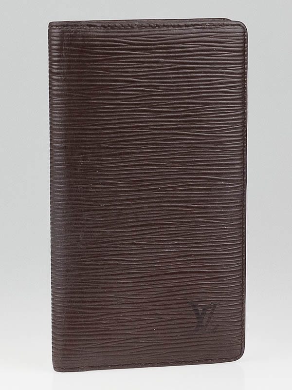 Louis Vuitton Moka Epi Leather Checkbook Cover