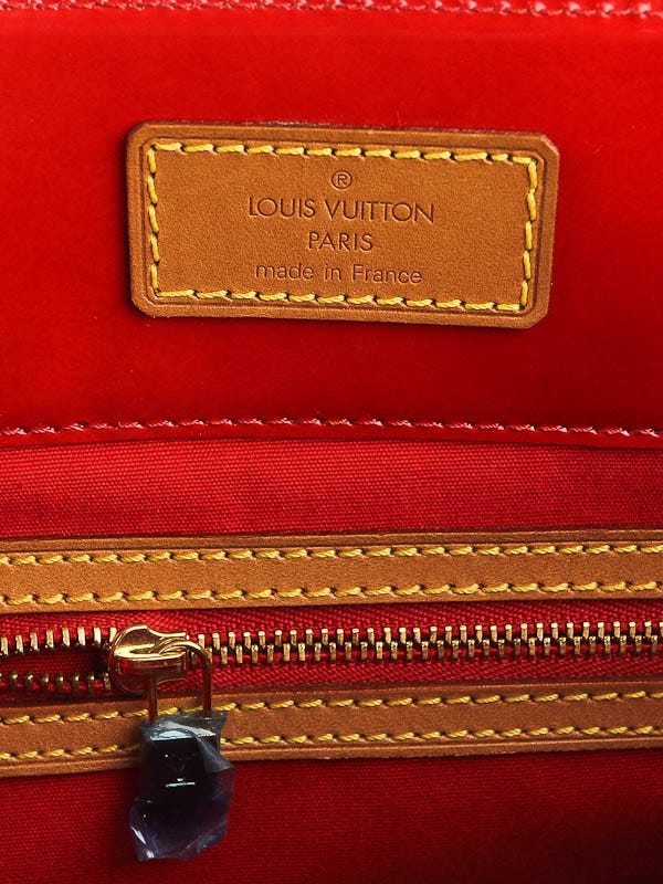 Louis Vuitton Red Monogram Vernis Reade MM Tote Bag - Yoogi's Closet