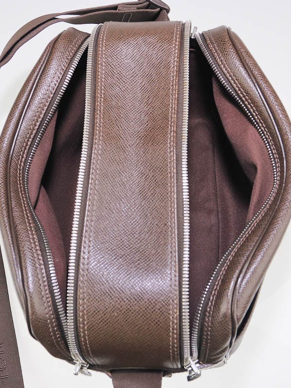 Louis Vuitton Taiga Leather Dimitri Messenger Grizzly at Jill's Consignment