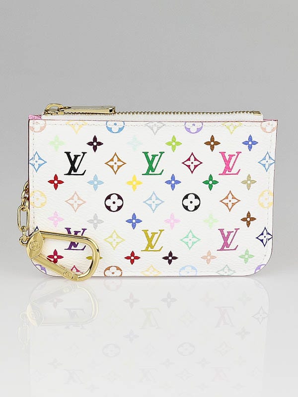 Louis Vuitton White Monogram Multicolore Pochette - Yoogi's Closet