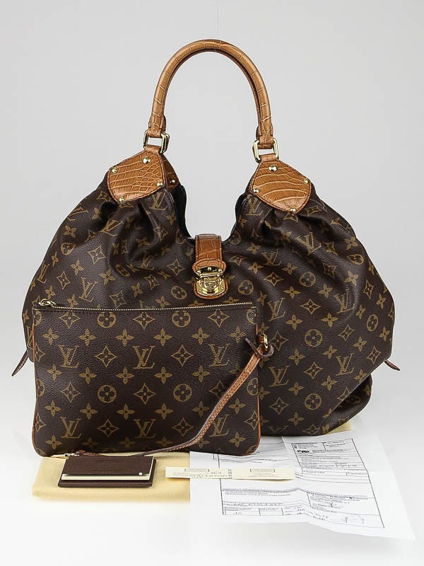Saumur cloth 48h bag Louis Vuitton Brown in Cloth - 31398959