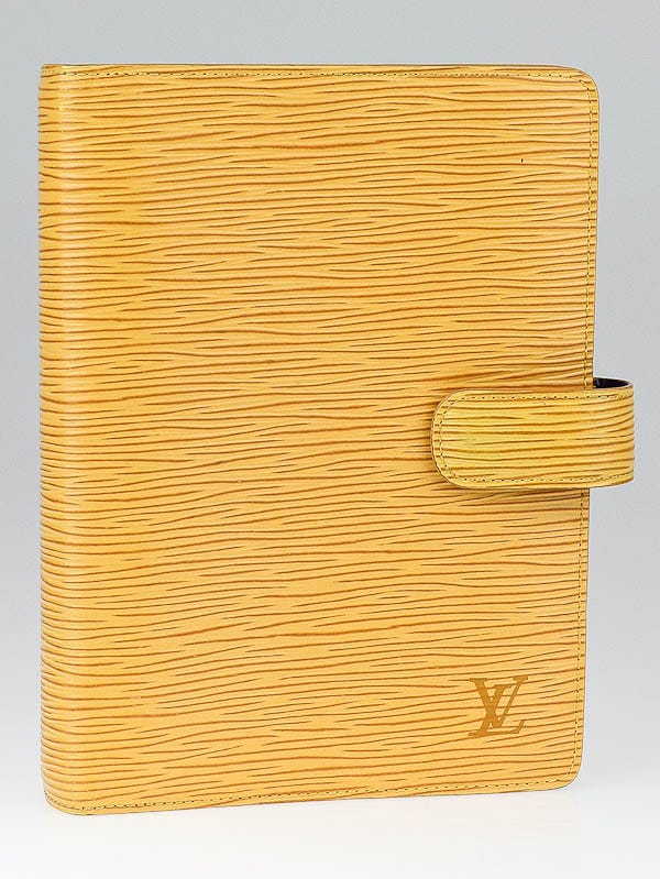 Louis Vuitton Yellow Epi Leather Medium Agenda/Notebook