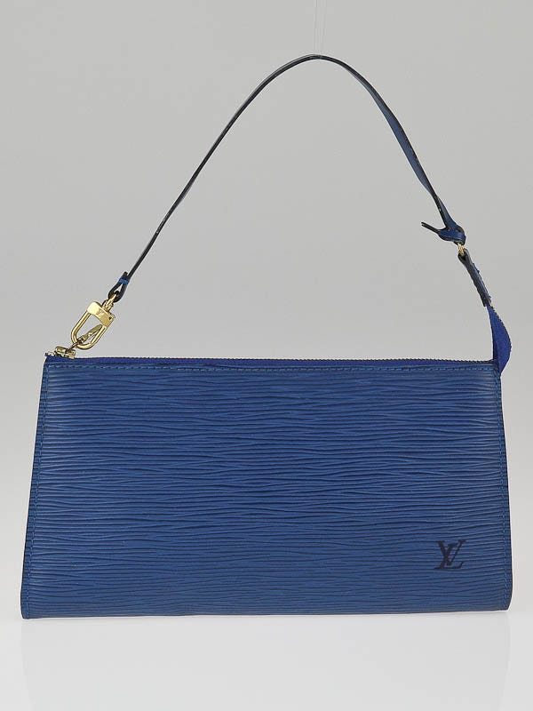 Louis Vuitton Toledo Blue Epi Leather Accessories Pochette 24 Bag