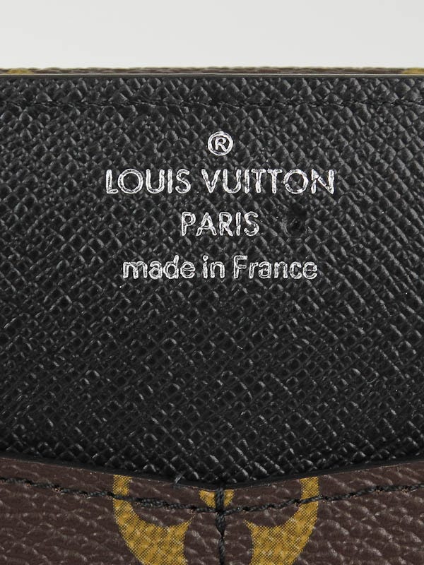 Louis Vuitton Monogram Canvas Portfolio Tri-fold Chain Macassar Wallet  Louis Vuitton