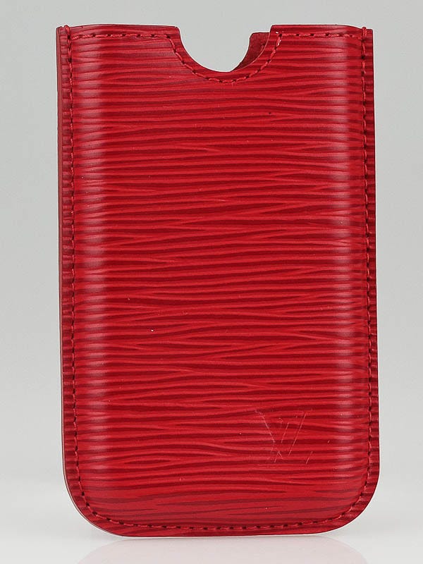 Louis Vuitton Red Epi Leather First Generation iPhone Case - Yoogi's Closet