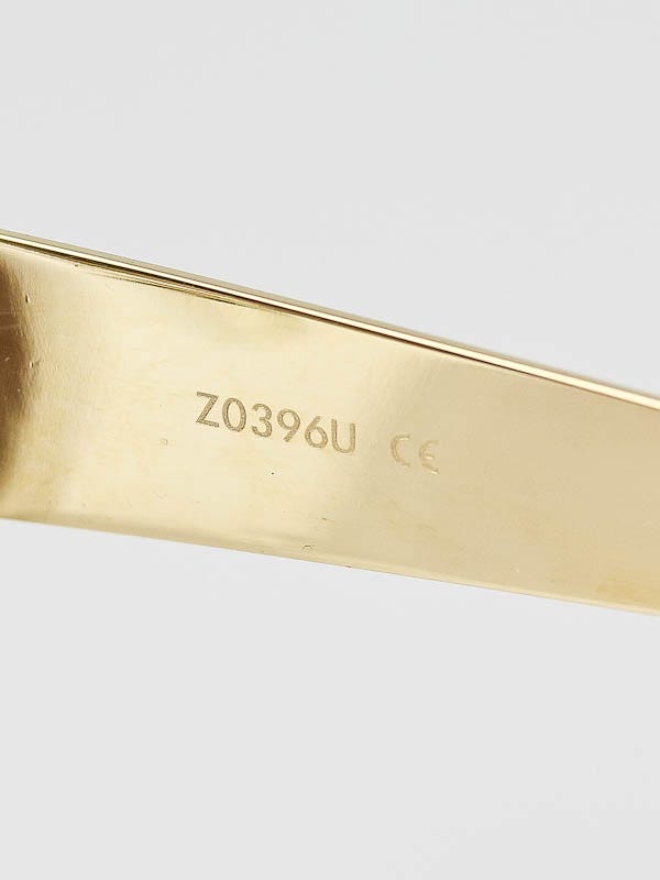 【激安アウトレット!】 Vuitton Louis Gold/Clear Tentation Tint Brown Frame アンティーク雑貨