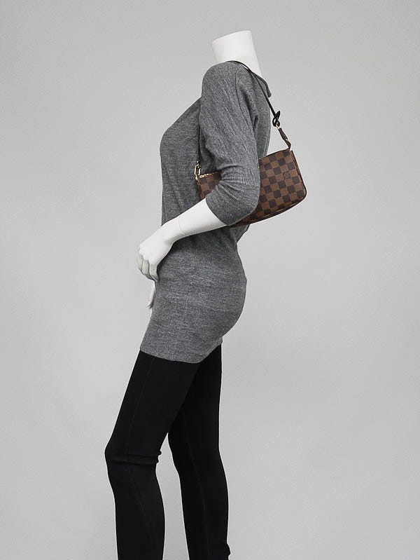 Louis+Vuitton+Pochette+Accessoires+Shoulder+Bag+NM+White+Canvas for sale  online