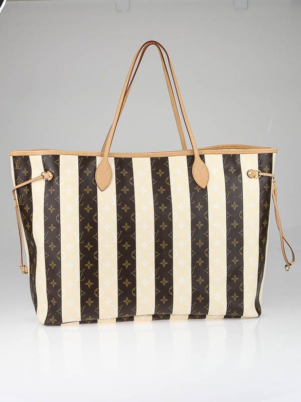 Louis Vuitton Limited Edition Monogram Rayures Neverfull GM Bag