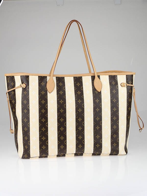 Louis Vuitton Limited Edition Monogram Rayures Neverfull XL Bag
