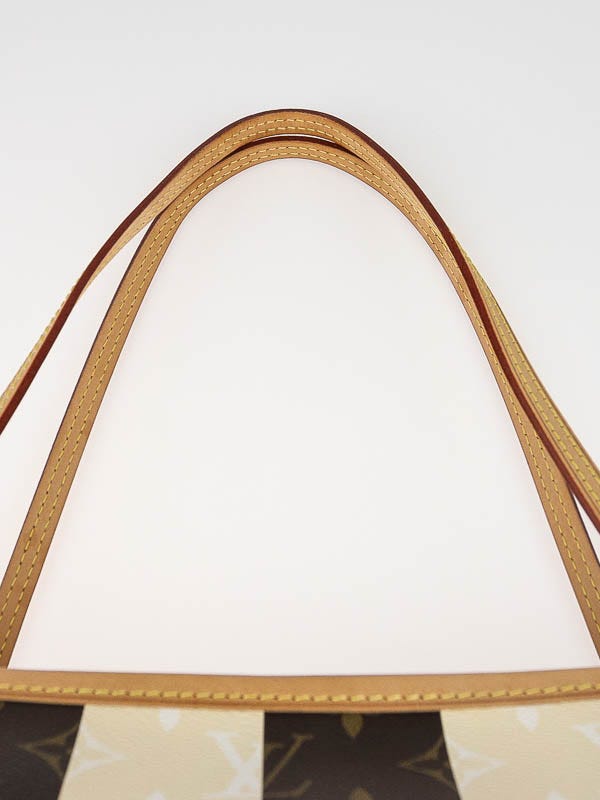 Louis Vuitton Rayures Monogram XXL Neverfull Tote Travel Bag VIP