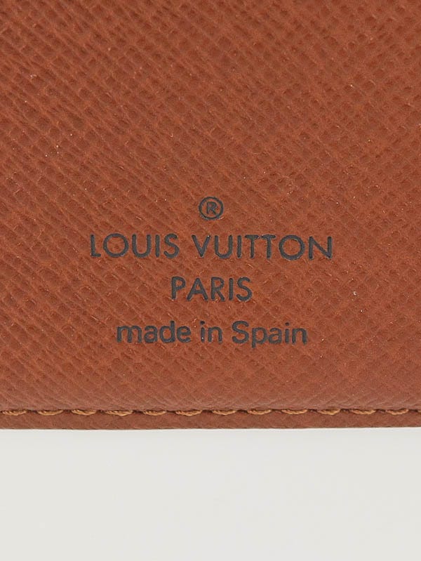 Louis Vuitton Monogram Canvas European Checkbook Cover (SHF-21523