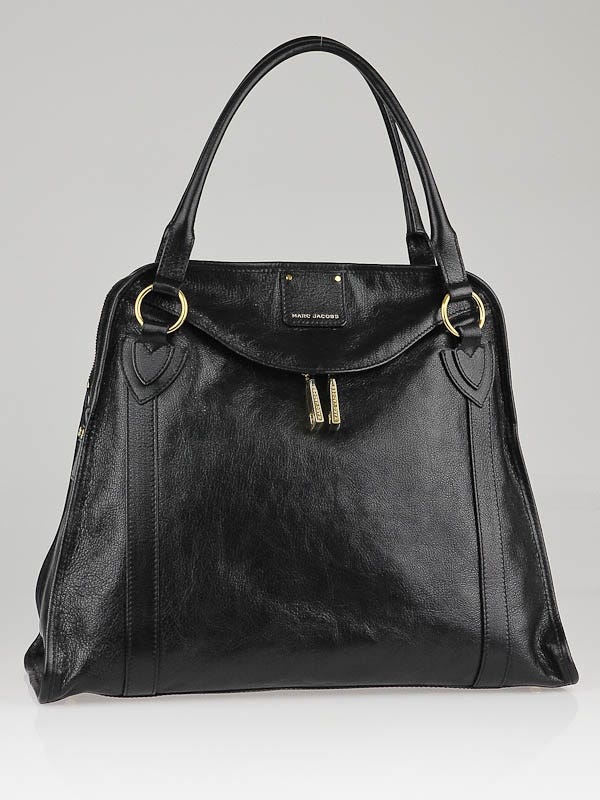 Marc Jacobs Black Leather Wellington Satchel Bag