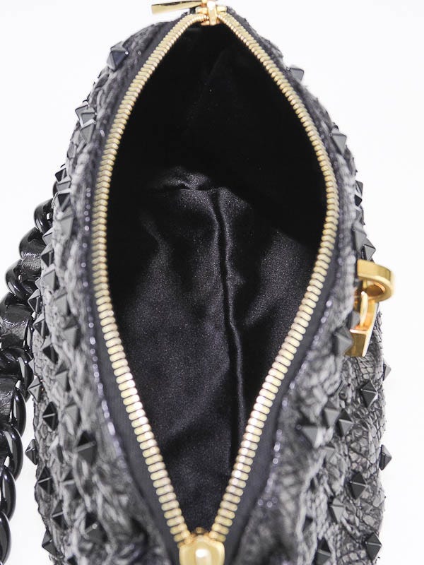 Marc Jacobs Black Python Stamped Lux Leather St. Marks