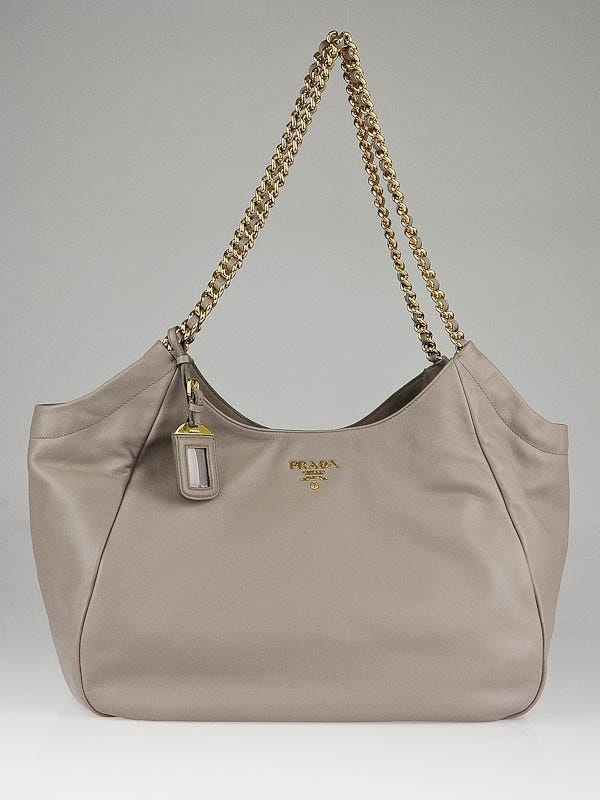 Prada ChainTote Leather Shoulder Bag