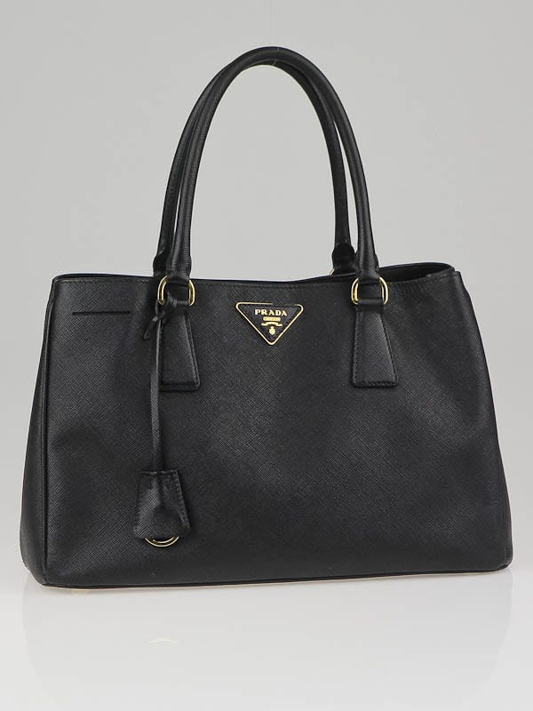Prada Black Saffiano Leather Lux Small Tote Bag BN1874