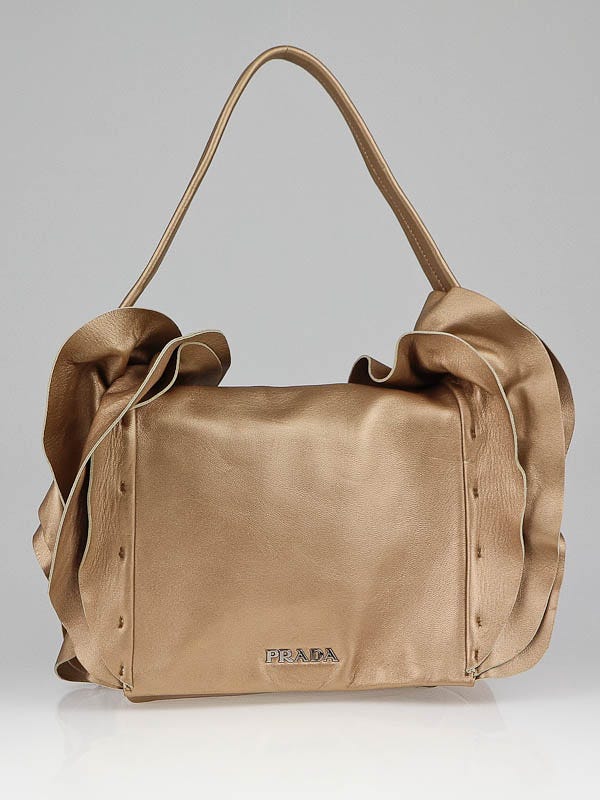 Prada Nappa Ruffle Shoulder Bag, Prada Handbags