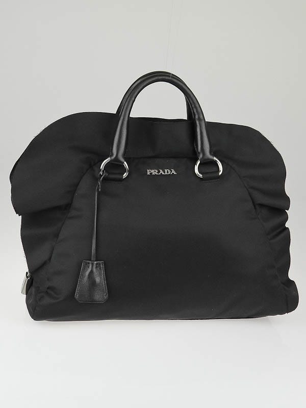 A Prada Tessuto Nylon Ruffle Bag