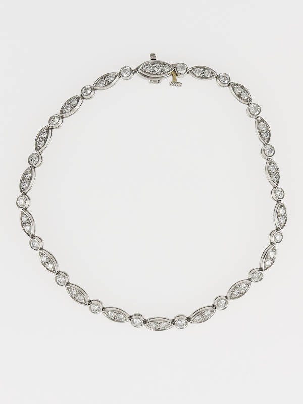 Tiffany & Co. Platinum and Diamond Swing Bracelet