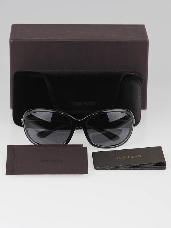 Tom Ford Black Frame Gradient Tint Jennifer Sunglasses- TF8