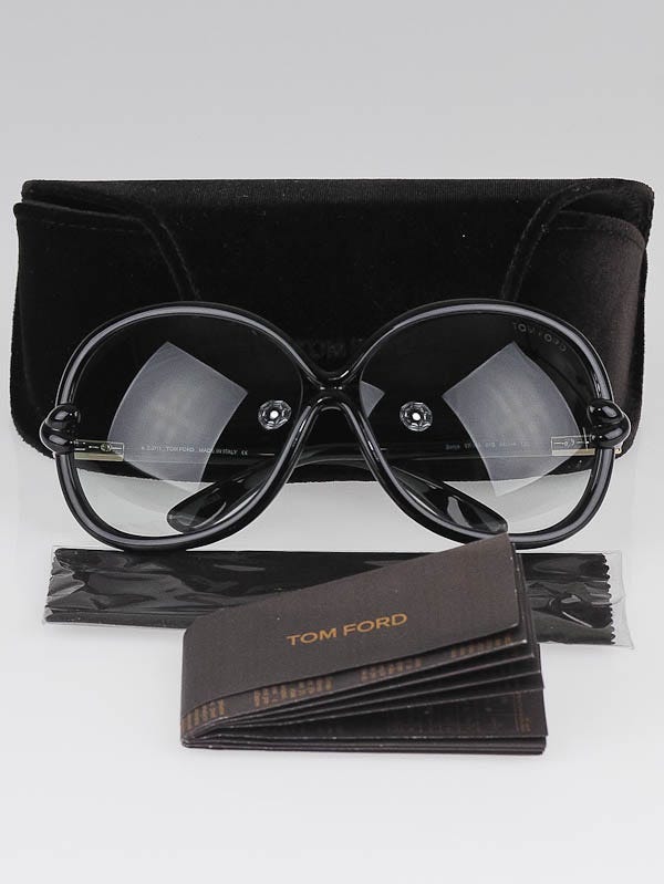 Tom Ford Black Frame Gradient Tint Sonja Sunglasses-TF185