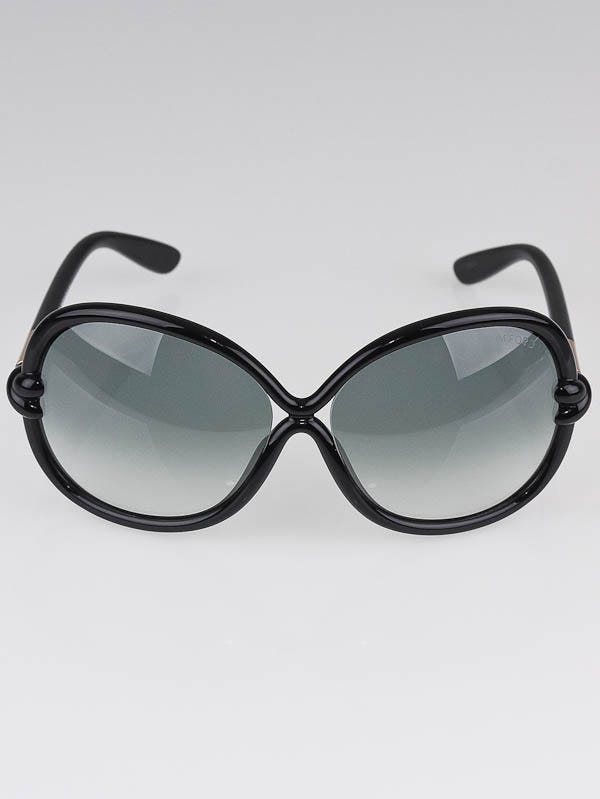 Tom Ford Black Frame Gradient Tint Sonja Sunglasses-TF185