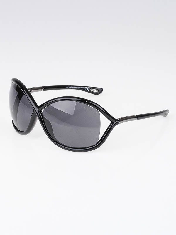 Tom Ford Black Frame Gradient Tint Whitney Sunglasses-TF9