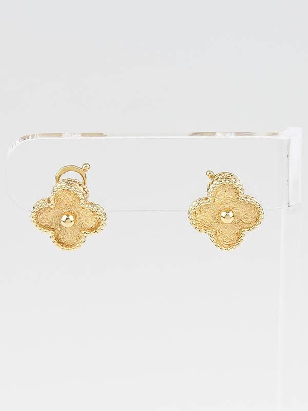 Van Cleef & Arpels Sweet Alhambra Clover Flower Earrings