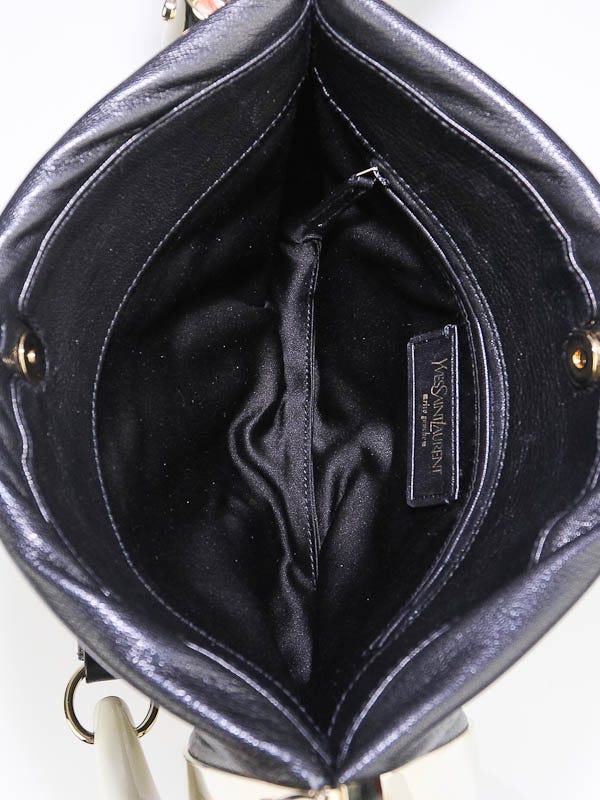 Yves Saint Laurent Mombasa Black Leather ref.203153 - Joli Closet