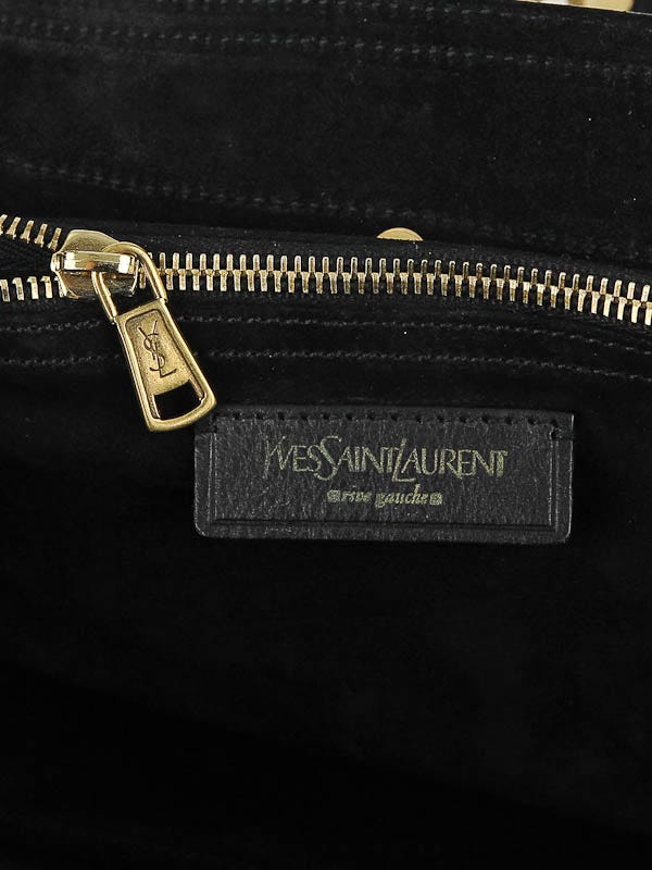 Yves Saint Laurent Black Patent Leather and Pony Hair Large Muse Two Bag -  Yoogi's Closet