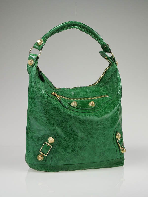 Balenciaga Vert Gazon Chevre Leather Giant Day Bag