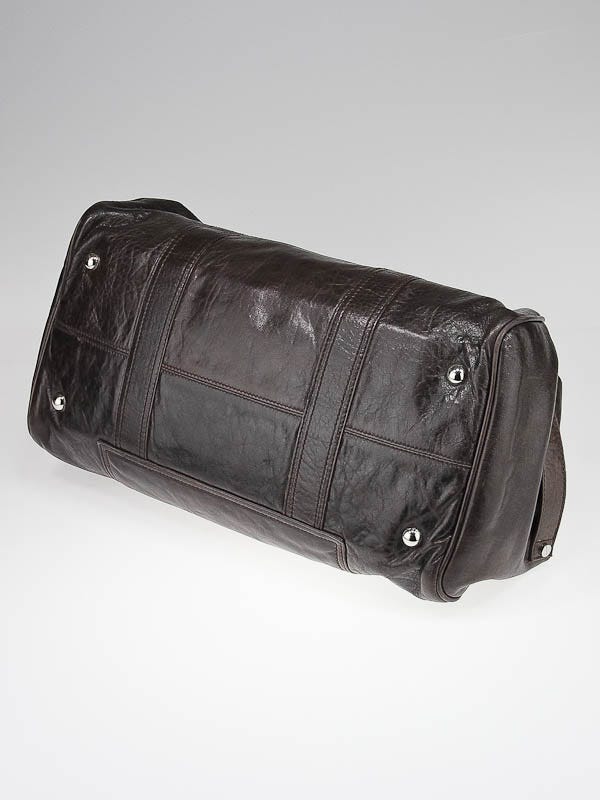 Balenciaga Cafe Leather Whistle Satchel Bag | Yoogi's Closet