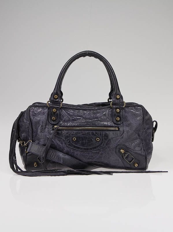 Balenciaga Ink Chevre Leather Twiggy Motorcycle Bag