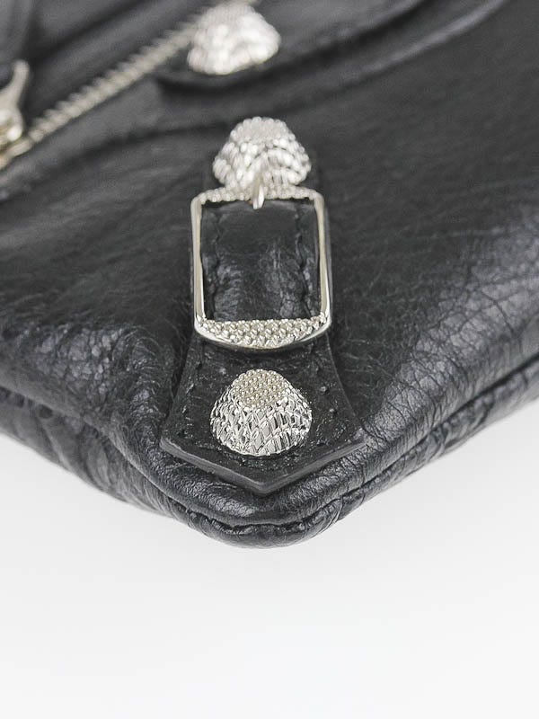 Balenciaga Black Lambskin Leather Giant Hardware Zippy Mini Balenciaga Black Lambskin Leather Giant Hardware Zippy Mini