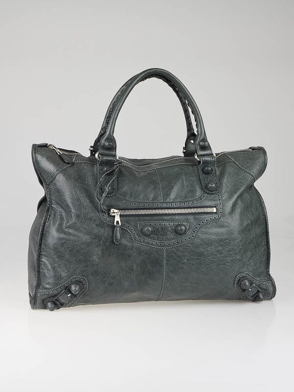 Balenciaga Tempete Leather Giant Covered Brogues Voyage Weekender Bag Yoogi s Closet