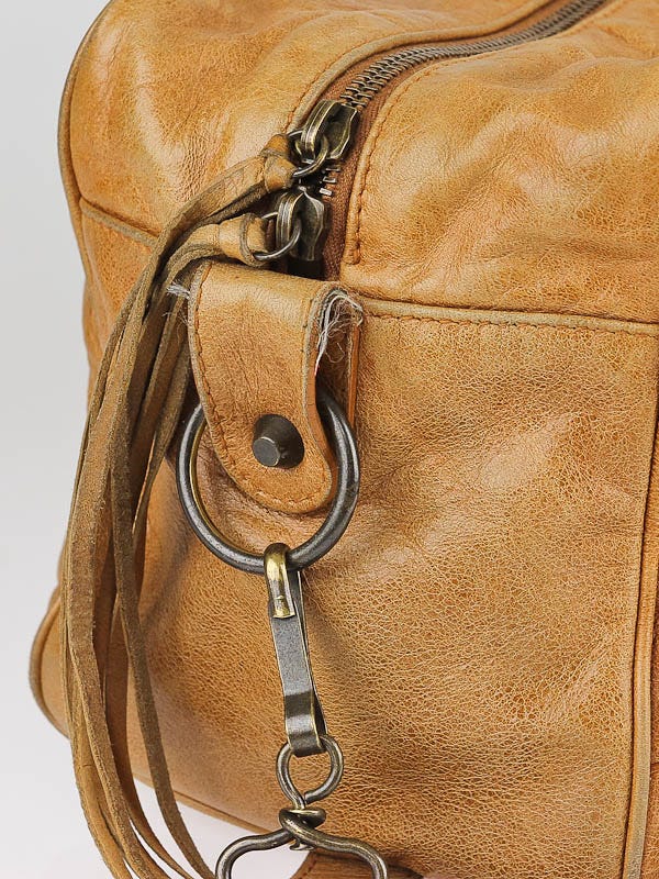 Balenciaga Caramel Chevre Leather Box Bag | Yoogi's Closet
