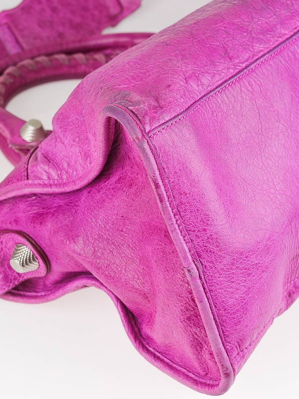Balenciaga Amethyst Lambskin Leather Giant 21 GSH Part-Time