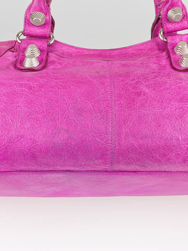 Balenciaga Amethyst Lambskin Leather Giant 21 GSH Part-Time