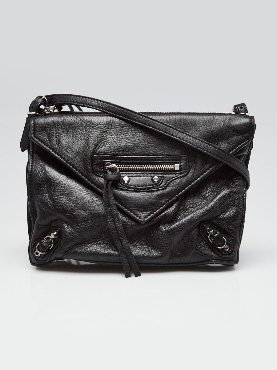 BALENCIAGA ボディバッグ ブラックレザー バレンシアガ(BALENCIAGA) メンズ ボディバッグ・ウエストポーチ