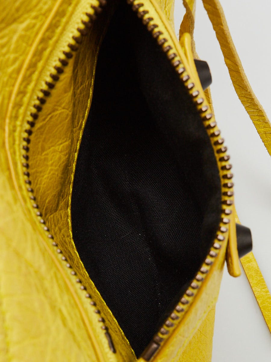 Balenciaga Curry Lambskin Leather Getaway Shoulder Bag | Yoogi's